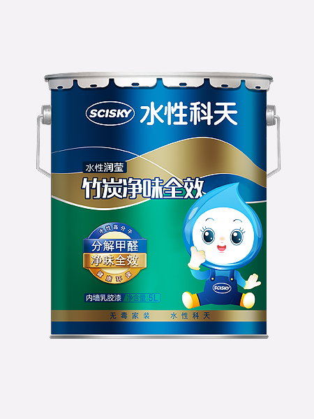 水性润莹竹炭净味全效内墙乳胶漆